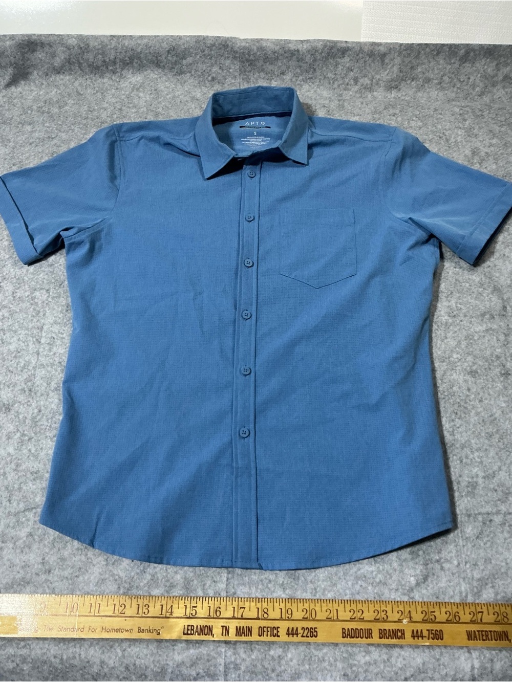 Apt. 9 Men's Short-Sleeve Button-Down Shirt — Blue